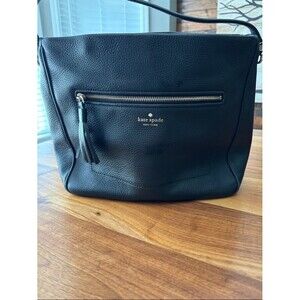 Kate Spade Black Pebbled Leather Shoulder Bag